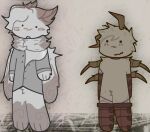 antennae_(anatomy) anthro arthropod casual_clothing clothed clothing crustacean duo fan_character fur hair happy hi_res insect isopod larger_male lepidopteran malacostracan male male/male messy_fur messy_hair model_sheet mokri_(mokriksel) mokriksel mokriksel(mokriksel moth open_clothing open_shirt open_topwear original_design shaded shirt short_hair simple_background simple_coloring simple_eyes simple_face simple_shading size_difference smaller_male standing toony topwear white_body white_fur wings woodlouse yellow_body yellow_fur