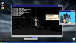 anthro artificial_intelligence begging black_bottomwear black_clothing black_hair black_pants black_shirt black_topwear blue_pupils bottomwear canid chat chat_box clothed clothing cloud computer countershade_face countershade_torso countershading cross cross_necklace curled_tail dark_body dark_ears dark_fur darli_buni desktop detailed_background dialogue dialogue_box digital_creature digital_media_(artwork) duo electronics english_text eyebrows female fingers floating_arms floating_hands fur google google_chrome hair horn humanoid jewelry looking_at_another machine male mammal markings missing_arm missing_leg monochrome multicolored_body multiple_pupils necklace new_blood_interactive open_mouth pants profanity pupils sea shirt speech_bubble strung_up tail text topwear ultrakill water whinnie_dowws_(darli_buni)