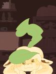 3:4 ambiguous_gender anthro bea-is-missing digital_drawing_(artwork) digital_media_(artwork) eevee eeveelution generation_1_pokemon generation_4_pokemon hi_res leafeon nintendo pokemon pokemon_(species) sex_toy simple_coloring smile