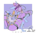 2_horns absurd_res animate_inanimate anthro bdsm blonde_mane blue_body blue_ears blue_paws bondage bound breasts cheek_tuft dewlap_(anatomy) digi_(digitalscales) digitalscales dipstick_tail dragon duo elastic elastic_body extreme_size_difference eyebrows eyelashes facial_tuft fairy_dragon featureless_breasts female fur furred_dragon furred_scalie gloves_(marking) hands_behind_back heart_symbol hi_res horn kissing larger_female living_latex living_machine lizard long_eyelashes machine male male/female mane markings micro moon_(marking) multicolored_body multicolored_fur mythological_creature mythological_scalie mythology nude open_mouth petal_(dapperhedgehog) pink_body pink_fur purple_body purple_fur raised_leg reptile restraints robot_anthro romantic romantic_couple rope rope_bondage rope_harness scalie size_difference smaller_male sparkles stretching stretchy synth_(vader-san) tail tail_mane tail_markings thick_tail tuft two_tone_body wrapped wrapped_up yellow_eyes yellow_horn