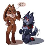alpha_channel anthro areola bdsm big_breasts blattodea99 blue_body blue_fur blushcrunch_studio bodily_fluids breasts brown_body brown_fur canid canine canis claws cocoa_(dandy's_world) collar crazed_look dandy's_world digital_media_(artwork) dominant dominant_female drooling duo eclipse_(dandy's_world) female female/female floppy_ears fur hi_res lagomorph leash leash_pull leporid lop_ears mammal mythological_canine mythological_creature mythology pawpads petplay pixel_(artwork) pubes rabbit red_sclera roblox roleplay saliva submissive submissive_female tail tail_motion tailwag teeth toon_(dandy's_world) werecanid werecanine werecreature werewolf wolf