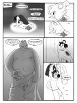 2026 3:4 4_fingers anthro aquatic armpit_stain avian balls beak bird black_clothing black_hair black_shirt black_tank_top black_topwear blush bodily_fluids bottomwear bulge clothed clothing comic detailed_bulge dialogue digital_drawing_(artwork) digital_media_(artwork) dramatic_pose dripping duo english_text erection erection_under_clothing erection_under_pants eyebrow_piercing eyebrow_ring eyebrows facial_piercing feathers fingers fish furniture genital_fluids genital_outline genitals glans greyscale grinning_at_partner gull gus_skwarek hair half-closed_eyes hi_res holding_clothing holding_object holding_penis holding_topwear humanoid_genitalia humanoid_penis inside jewelry kneeling lari larid lowering_pants male male/male monochrome name_drop name_in_dialogue narrowed_eyes navel nipples non-mammal_navel non-mammal_nipples offering_sex on_sofa open_bottomwear open_clothing open_mouth open_pants open_smile pants penis penis_outline piercing precum precum_through_bottomwear precum_through_pants profanity ring ring_piercing secretgull shane_stocks shark sharp_teeth shirt simple_background six_frame_image slightly_chubby slightly_chubby_male smile sofa solo speech_bubble stubble sweat tail tail_feathers tank_top teeth text throwing_clothing time topwear undressing_self