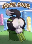2_knots 2_penises absurd_res animal_genitalia animal_penis anthro anus backsack balls big_butt big_penis bing_(toaster_bing) butt canine_genitalia canine_penis diphallism game_over gameplay_mechanics genital_raphe genitals hi_res knot knotted_penis machine male mr_lalo multi_genitalia multi_penis penis presenting presenting_anus presenting_hindquarters protogen raised_tail raphe_(anatomy) scrotal_raphe scrotum_flap solo stuck stuck_in_pipe super_mario_world tail vertical_diphallism