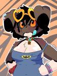 3:4 anthro basic_pose bea-is-missing clothing female hi_res lagomorph leporid mammal rabbit shaded simple_background simple_coloring simple_shading smile