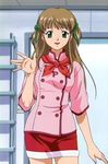  azusagawa_tsukino pink_shirt screencap shirt solo two_side_up yakitate!!_japan 