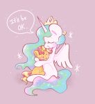 2021 being_held bodily_fluids crown crying digital_media_(artwork) duo equestria_girls equid equine eyes_closed female feral friendship_is_magic hair hasbro headgear highlights_(coloring) horn hug hugging_another mammal mane multicolored_mane my_little_pony mythological_creature mythological_equine mythology orange_body orange_highlights princess_celestia_(mlp) rainbow_mane red_mane simple_background smile sparkles sparkling_hair sunset_shimmer_(eg) tears typhwosion unicorn white_body winged_unicorn wings