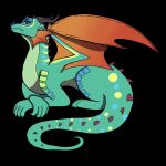1:1 2026 absurd_res ambiguous_gender black_background cownosebaby dragon european_mythology facial_horn fangs feral frill_(anatomy) glory_(wof) hi_res horn long_neck lying markings membrane_(anatomy) membranous_wings mythological_creature mythological_scalie mythology nose_horn nose_spike on_front open_wings rainwing_(wof) scalie simple_background snout solo spikes spikes_(anatomy) teeth western_dragon wings wings_of_fire