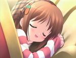  artist_request brown_hair child closed_eyes long_sleeves sleeping solo suigetsu waha yamato_suzuran 