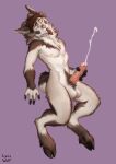 2022 4_fingers anthro areola artist_name athletic athletic_anthro athletic_male balls bent_legs biped bodily_fluids bovid bovid_horn brokkr_vestri_(mr.edoesart) brown_body brown_eyebrows brown_eyelashes brown_fur brown_hair brown_hooves brown_horn caprine caprine_horn chin_tuft cum cum_on_penis cum_string cumshot detailed digital_drawing_(artwork) digital_media_(artwork) dipstick_tail ears_up ejaculation erection eyebrows eyelashes eyes_closed facial_markings facial_tuft fingerless_(marking) fingers floating fluffy fluffy_balls full-length_portrait fur genital_fluids genitals glans goat hair head_markings head_tilt hooves horn humanoid_genitalia humanoid_penis leg_markings lips looking_away lynxwolf2 male male_anthro mammal markings masturbation midair neck_tuft nude_anthro nude_male open_mouth orgasm penile penile_masturbation penis pink_areola pink_nose pointy_ears portrait prick_ears purple_background ram_horn red_lips short_hair short_tail simple_background socks_(marking) solo striped_arms striped_body striped_fur stripes tail tail_markings text three-quarter_view tuft unguligrade vein veiny_penis white_balls white_body white_fur white_inner_ear white_tail_tip