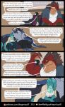 4_panel_comic admiring anthro aquatic aquatic_dragon avian azurus_(rimentus) barefoot beak bird black_body black_horn black_stripes blue_body bottomwear breasts brown_hair caldius_ferrington_(rimentus) cheek_frill cleavage clothed clothing coalt comic corvid dialogue digit_ring dragon english_text explanation eyewear feathers feet female finger_ring flexing flexing_bicep frill_(anatomy) fur furaffinity furaffinity_logo furgonomic_eyewear furgonomics furniture furred_dragon furred_scalie glasses green_eyes group hair hand_on_arm hand_on_leg head_crest head_frill head_horn hi_res horn jacket jewelry long_coat magpie_(corvid) male membrane_(anatomy) membranous_wings multiple_scenes muscular muscular_arms mythological_creature mythological_scalie mythology name_in_dialogue on_sofa open_mouth oscine page_number pants passerine patreon patreon_logo pronounced_browridge red_body red_eyes red_fur resting_arm rimentus rysindra_(rimentus) scalie sharp_teeth shirt sitting sitting_on_sofa sofa speech_bubble stripes tail tail_feathers tail_frill tan_body tan_fur teal_body teal_scales teeth text topwear url white_clothing white_shirt white_topwear winged_dragon wingless_dragon wings worried yellow_eyes
