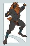 2026 2:3 5_fingers abs ankle_tuft ankle_wraps anthro asian_mythology balls biceps big_muscles black_nipples black_nose black_penis body_hair brass_knuckles butt calf_muscles casual_nudity chest_hair claws deltoids digital_drawing_(artwork) digital_media_(artwork) ear_piercing east_asian_mythology eyebrows finger_claws fingers fist flaccid fluffy fluffy_tail foo_dog foo_dog_(derpydrake) foreskin genitals grey_body hair hi_res humanoid_genitalia humanoid_penis leg_tuft male mammal melee_weapon muscular muscular_male mythology navel nipples obliques pecs penis piercing pointy_ears pubes quads red_balls red_body_hair red_hair saggy_balls serratus signature simple_background solo tail taran_fiddler thick_thighs tuft unretracted_foreskin waist_accessory weapon white_background wristband