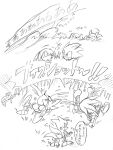 anthro bodily_fluids canid canine classic_knuckles classic_sonic classic_sonic_(universe) classic_tails comic crying_laughing dialogue echidna eulipotyphlan flower fox group hedgehog hi_res japanese_text knuckles_the_echidna laugh lying male mammal miles_prower monochrome monotreme on_back plant screaming sega simple_background sonic_the_hedgehog sonic_the_hedgehog_(series) speech_bubble tears text tokiwa757 translation_check translation_request white_background