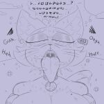 1:1 ahegao anthro big_breasts bodily_fluids breasts breath bubble cleavage clothed clothing cloud collar dazed dialogue domestic_cat dress drooling drugged ear_piercing ear_tag eyeshadow fangs felid feline felis female flower gibberish huge_breasts kronkeldurr looking_pleasured makeup mammal markings mole_(marking) mole_on_breast mouth_shot narrowed_eyes noble noblewoman notched_ear open_mouth panting park pearl_ear_ring peril piercing plant saliva saliva_on_tongue saliva_string scuff_marks sharp_teeth solo speech_bubble steamy_breath story story_in_description substance_intoxication sun sweat sweatdrop tears teeth text tongue tongue_out uvula