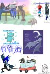 alternative_fashion american_opossum anthro apron aquarium aquatic bat blue_body blue_fur blue_hair blue_skin book breasts checkered checkered_clothing chibi clothing fish_tank fur group hair hanging_from_branch hanging_upside_down hat headgear headwear hi_res humanoid jollylink kiara_(jollylink) lake long_ears mammal marsupial merfolk multiple_images pattern_clothing reading scene_(fashion) shirt side_boob sketch speech_bubble split_form tank_top tess_(jollylink) text topwear uglydolls_(series) upside_down virginia_opossum vivarium wings