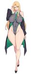  1girl absurdres adapted_costume ass_visible_through_thighs bare_shoulders black_cloak black_shoes blonde_hair breasts cloak collar collared_leotard covered_navel curvy genderswap genderswap_(mtf) green_cloak green_eyes green_necktie grey_leotard gurimjang hair_intakes hair_over_shoulder hand_in_own_hair harry_potter_(series) highleg highleg_leotard highres hogwarts_school_uniform huge_breasts leotard lips long_hair long_legs looking_at_viewer malfoid narrow_waist necktie parted_bangs school_uniform shoes smile solo thick_thighs thigh_gap thighs very_long_hair white_collar wide_hips wizarding_world 