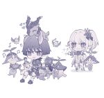  ! !! 1boy 1girl animalization anklet aranara_(genshin_impact) armlet belt bird blunt_ends bodysuit bow bracelet cat character_request chibi chibi_only choppy_bangs cross-shaped_pupils detached_sleeves dragon dress durin_(genshin_impact) finch flying_sweatdrops food furisode gem genshin_impact greyscale hair_ornament hakama hakama_shorts hand_on_own_hip heart holding japanese_clothes jewelry juban kimono layered_sleeves leaf leaf_hair_ornament long_hair looking_at_another looking_at_viewer mandarin_collar medium_dress mini_durin_(genshin_impact) monochrome musical_note nahida_(genshin_impact) notice_lines open_clothes open_kimono open_mouth outstretched_arm person_and_animalization pleated_shorts pointy_ears pom_pom_(clothes) rope sash scaramouche_(cat)_(genshin_impact) scaramouche_(genshin_impact) short_sleeves shorts shoulder_peek side_cape side_ponytail sidelocks sitting small_dragon sweatdrop symbol-shaped_pupils tassel thumbs_up tiniloaf toeless_socks tsurime vision_(genshin_impact) wanderer_(genshin_impact) white_background wolf_cut 