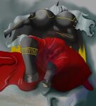 absurd_res anthro bed bed_sheet bedding bedroom big_breasts black_body black_hooves black_nipples breasts equid equine female furniture hair hi_res hooves horn horse huge_breasts hyper hyper_breasts mammal markings mythological_creature mythological_equine mythology nipples nude nude_anthro olexa_vrane shikkyikimura sleeping solo tired white_hair winged_unicorn wings