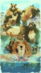 9:16 anthro areola backsack balls belly butt canid canine casual_nudity digital_media_(artwork) duo eyes_closed feet felid fingers flaccid foreskin fur genitals hi_res holding_object hollonut humanoid_feet humanoid_genitalia humanoid_penis looking_at_another lying male mammal moobs navel nipples nude on_back overweight overweight_anthro overweight_male pantherine partially_submerged penis plantigrade raccoon_dog saggy_balls sitting smile soles spread_legs spreading story story_in_description tail tanuki tiger tight_foreskin toes unretracted_foreskin wet wet_body