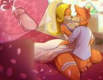  2019 anthro bandicoot bed blonde_hair bride brother brother_and_sister clothed clothing coco_bandicoot cowgirl_position crash_bandicoot crash_bandicoot_(series) cum cum_in_pussy cum_in_uterus cum_inside dress duo erection female fur hair igazella incest internal kissing long_hair male male/female male_penetrating mammal marsupial on_top penetration penis ponytail sex sibling sister uterus vaginal vaginal_penetration video_games wedding_dress 
