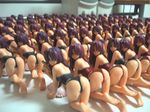  ass clone figure gun kazami_hatsuho lineup multiple_girls onegai_teacher photo weapon 