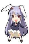  animal_ears bunny_ears chibi long_sleeves lowres luna_(reclaimed_land) reisen_udongein_inaba solo touhou 