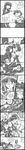  4girls 95-tan absurdres artist_request comic glasses greyscale hard_translated highres long_image long_sleeves me-tan monochrome multiple_girls os-tan tall_image thighhighs translated xp-tan yuri 