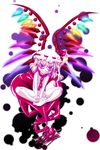  artist_request chain collar crazy_eyes fangs flandre_scarlet nude rainbow_order sharp_teeth solo teeth touhou wings 
