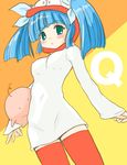  blue_hair green_eyes pani_poni_dash! simple_background solo suzuki_sayaka thighhighs twintails yuuichi_(tareme_paradise) 