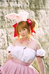  animal_ears bunny_ears cosplay di_gi_charat photo plump solo usada_hikaru 