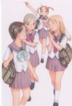  ana_coppola blonde_hair glasses ichigo_mashimaro itou_chika long_hair matsuoka_miu multiple_girls older sakuragi_matsuri twintails yug 