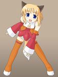  artist_request boots firefox long_sleeves orange_footwear os-tan personification solo thigh_boots thighhighs 