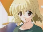  :o blonde_hair brown_eyes collarbone earrings indoors jewelry looking_at_viewer lyrical_nanoha mahou_shoujo_lyrical_nanoha mahou_shoujo_lyrical_nanoha_a's parted_lips screencap shamal short_hair solo sweater tears 