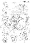  ahoge arf bardiche belt bow braid character_request chibi dog fate_testarossa ferret gauntlets gloves graf_eisen greyscale lyrical_nanoha magazine_(weapon) magical_girl mahou_shoujo_lyrical_nanoha mahou_shoujo_lyrical_nanoha_a's monochrome multiple_girls nekotoufu raising_heart school_uniform seishou_elementary_school_uniform sketch stuffed_animal stuffed_bunny stuffed_toy takamachi_nanoha thighhighs translation_request twin_braids twintails vita yuuno_scrya 