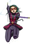  green_hair katana my-otome nigou ninja okuzaki_akira solo sword weapon 