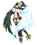  artist_request asymmetrical_wings bdsm bondage bound chain dizzy full_body guilty_gear long_sleeves lowres pixel_art ribbon solo tail tail_ribbon thighhighs third-party_edit transparent_background wings 