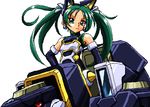  detached_sleeves dragon_(artist) green_eyes green_hair mecha pygmalion shinrabanshou solo twintails 