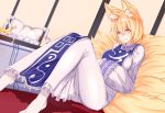  animal_ears essagna foxgirl multiple_tails tail touhou yakumo_ran 