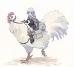  bird chicken copyright_request long_sleeves riding saddle solo takeda_sun 