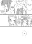  akiyama_mio blush comic english greyscale hard_translated hug k-on! minarei monochrome multiple_girls school_uniform smile tainaka_ritsu tears translated yuri 