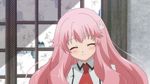  baka_to_test_to_shoukanjuu cap himeji_mizuki long_hair pink_hair school_uniform smile solo tagme 