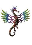  atlus demon feather feathers persona shin_megami_tensei tail talons wings zhen_(shin_megami_tensei) 