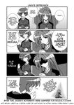  amy_limiette comic doujinshi facial_mark forehead_mark greyscale hair_intakes hard_translated lindy_harlaown long_sleeves lyrical_nanoha mahou_shoujo_lyrical_nanoha mahou_shoujo_lyrical_nanoha_a's mikage_takashi military military_uniform monochrome multiple_girls ponytail translated tsab_naval_military_uniform uniform 