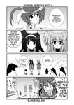  amy_limiette arisa_bannings bird comic greyscale hairband hard_translated long_sleeves lyrical_nanoha magical_girl mahou_shoujo_lyrical_nanoha mahou_shoujo_lyrical_nanoha_a's mikage_takashi military military_uniform monochrome multiple_girls penguin school_uniform seishou_elementary_school_uniform takamachi_nanoha translated tsab_naval_military_uniform tsukimura_suzuka twintails uniform 