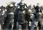  4boys armor artist_request belt cape final_fantasy final_fantasy_xii full_armor gabranth_(ff12) gauntlets helmet judge_bergan judge_drace judge_ghis judge_zargabaath multiple_boys 