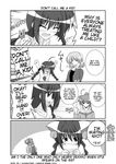  braid comic cosplay dejiko dejiko_(cosplay) di_gi_charat doujinshi greyscale hard_translated long_sleeves lyrical_nanoha mahou_shoujo_lyrical_nanoha mahou_shoujo_lyrical_nanoha_a's mikage_takashi monochrome multiple_girls ponytail sanada_asami seiyuu_connection shamal signum translated twin_braids vita 