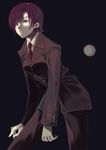  bazett_fraga_mcremitz fate/hollow_ataraxia fate/stay_night fate_(series) formal fragarach long_sleeves mizuki_makoto mole mole_under_eye necktie pant_suit red_hair short_hair solo suit 