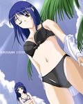  artist_request bikini day kurusugawa_ayaka kurusugawa_serika lowres multiple_girls one_eye_closed siblings sisters swimsuit to_heart twins 