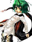  :o antennae artist_request bangs black_cape bottomless bug buttons cape collared_shirt cowboy_shot dissolving_clothes dress_shirt flat_chest green_eyes green_hair insect long_sleeves looking_at_viewer open_mouth pants shirt short_hair simple_background solo source_request touhou white_shirt wriggle_nightbug 