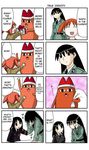  4koma adolf_hitler artist_request azumanga_daiou chiyo_chichi comic facial_hair hard_translated kasuga_ayumu laughing mihama_chiyo military military_uniform multiple_4koma multiple_girls mustache nazi parody real_life real_life_insert sakaki short_twintails translated twintails uniform 