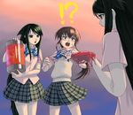  3girls artist_request cosplay futaba_channel futari_wa_precure guro_cure kurame kusari_hime:_euthanasia multiple_girls precure saya saya_no_uta verone_gakuin_school_uniform 